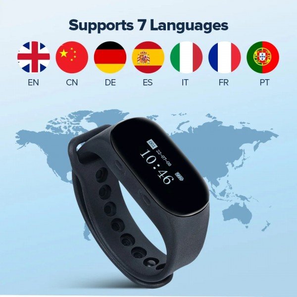 نظام استدعاء النادل اللاسلكي RETEKESS TD112 مع ساعة مقاومة للماء وأزرار متعددة اللغات