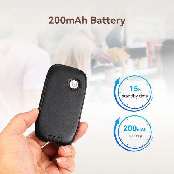 نظام الاستدعاء الاسلكي للمطاعم Retekess TD175S مع 10 بيجرات، مثالي للمقاهي والعيادات، بمدى 500 متر وأوضاع تنبيه متعددة نظام الاستدعاء الاسلكي للمطاعم Retekess TD175S مع 10 بيجرات، مثالي للمقاهي والعيادات، بمدى 500 متر وأوضاع تنبيه متعددة