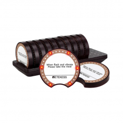 نظام استدعاء لاسلكي للمطاعم من Retekess TD162 مع 10 من أجهزة الاهتزاز للطاولات، يستخدم للمقاهي وصالونات التجميل صالات الطعام وغيرها نظام استدعاء لاسلكي للمطاعم من Retekess TD162 مع 10 من أجهزة الاهتزاز للطاولات، يستخدم للمقاهي وصالونات التجميل صالات الطعام وغيرها