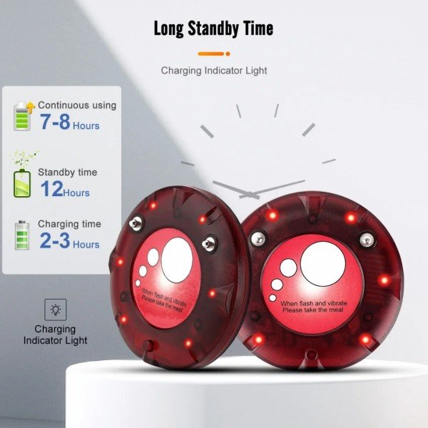 جهاز بيجر لنداء العملاء في المطاعم والمحلات التجارية على شكل برج, يحتوي على 10 بياجر, مع جهاز لكتابة أدخال الأرقام ضد الماء ويعمل باللمس موديل Retekess TD158 جهاز بيجر لنداء العملاء في المطاعم والمحلات التجارية على شكل برج, يحتوي على 10 بياجر, مع جهاز لكتابة أدخال الأرقام ضد الماء ويعمل باللمس موديل Retekess TD158