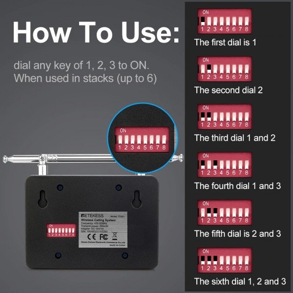 مضخم إشارة لاسلكي بتقنية 500mW من Retekess TD021 لزيادة مدى أجهزة النداء – يصل حتى 200 متر مضخم إشارة لاسلكي بتقنية 500mW من Retekess TD021 لزيادة مدى أجهزة النداء – يصل حتى 200 متر
