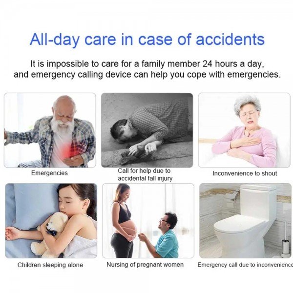 زر الطوارئ الذكي بتقنية الواي فاي – للحالات الطارئة لكبار السن والمرضى SOS Button