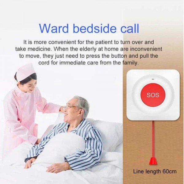 زر الطوارئ الذكي بتقنية الواي فاي – للحالات الطارئة لكبار السن والمرضى SOS Button